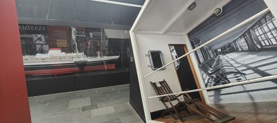 Galata Museo Del Mare — Maritime ship models and historic equipment in display cases
