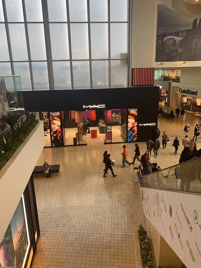 Yorkdale Shopping Centre — View down into Yorkdale's multilevel atrium and retail concourse